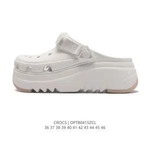 Crocs Women's and Men's Platform Sandals - Thick Sole Height Increase Beach Clogs