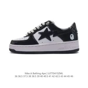 Bape x Nike Air Force 1 Low Camo Sneakers - Unisex Retro Lifestyle Shoes with Air Sole