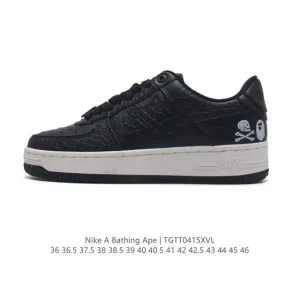 Bape x Nike Air Force 1 Low Camo - Unisex Retro Skateboarding Shoes