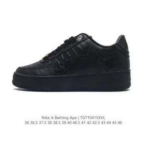 Bape x Nike Air Force 1 Low Camo Sneakers