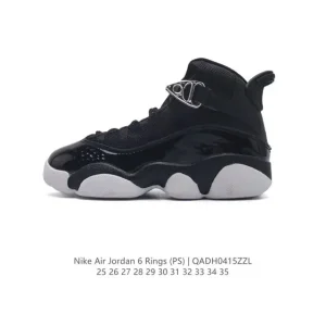 Jordan 6 Rings Kids Basketball Shoes - Lightweight Cushioning, Breathable & Durable