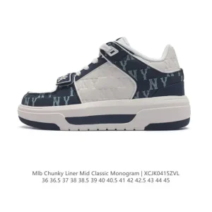 MLB Chunky Liner Mid Vintage Streetwear Sneakers