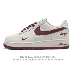 Nike Air Force 1 '07 Low White Leather Sneakers