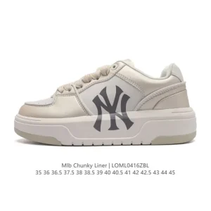MLB Chunky Liner Mid Retro Streetwear Sneakers for Men and Women