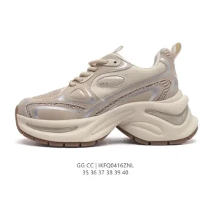 Golden Goose Dad-Star White Leather Vintage Sneakers