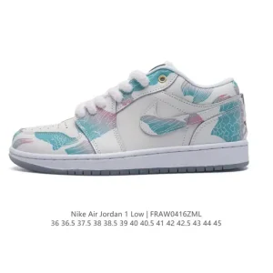 Jordan Air 1 Low Retro Leather Basketball Shoes