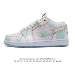 Jordan Air 1 Low Retro Leather Sneakers