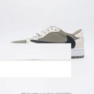 Nike Air Jordan 1 Low OG Military Blue Reverse Swoosh Sneakers