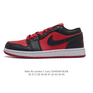 Jordan Air 1 Low Retro Leather Basketball Shoes