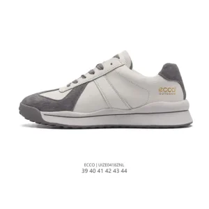 ECCO Men's Casual Sneakers - Breathable Lightweight Lace-Up Shoes with Air Cushioning
