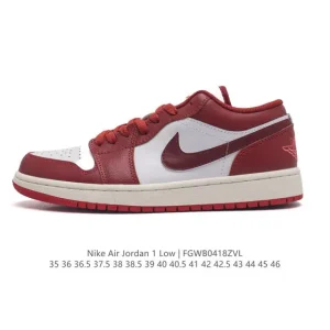 Jordan Air Jordan 1 Low Retro Leather Basketball Shoes