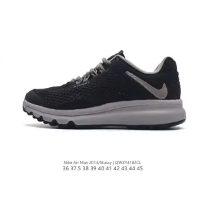 Stüssy x Nike Air Max 2013 Black Reverse Swoosh Running Shoes