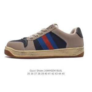 Gucci Screener Old Vintage Leather Sneakers