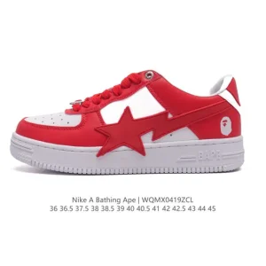 Bape x Nike Air Force 1 Sta Low Camo Sneakers
