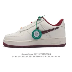 Nike Air Force 1 Low '07 White Leather Sneakers