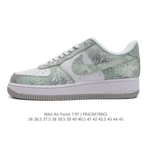 Nike Air Force 1 Low 07 White Leather Sneakers