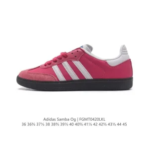 Adidas Samba OG Shoes White Pink Leather