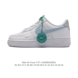 Nike Air Force 1 Low '07 White Leather Sneakers