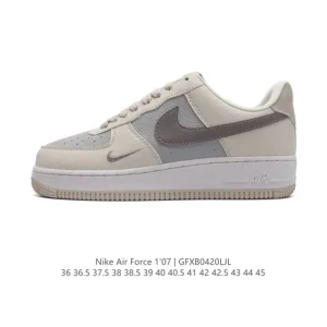 Nike Air Force 1 '07 Low White Leather Sneakers