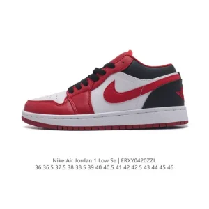 Jordan Air Jordan 1 Low Retro Leather Basketball Shoes for Men and Women