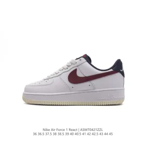 Nike Air Force 1 '07 Low White Leather Casual Sneakers for Men and Women