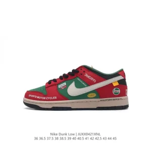 Nike SB Dunk Low Racing Red Green