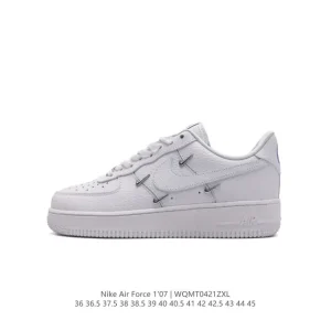 Nike Air Force 1 '07 Low White Leather Sneakers