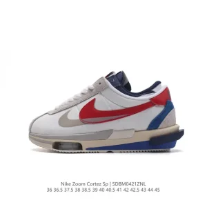 SACAI x Nike Air Zoom Cortez SP 4.0 Grey White Anniversary Running Shoe