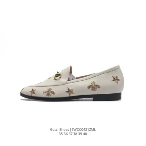 Gucci Horsebit Loafer Women's Leather Shoes Vintage Style