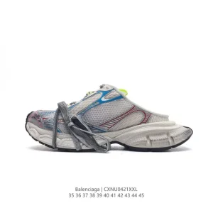 Balenciaga Paris Sneaker Mesh Low-Top Half Slip-On Vintage Dad Shoe