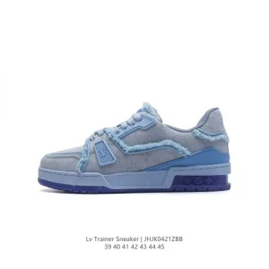 Louis Vuitton Trainer Sneaker Low Men's Fashion Thick Sole Shoes