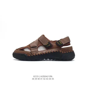 ECCO Men's Lightweight Breathable Adjustable Sandal for Beach and Outdoor