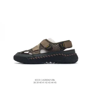 ECCO Men's Lightweight Breathable Adjustable Sandals for Beach & Outdoor