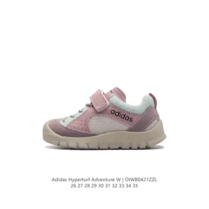 Adidas Hyperturf Adventure Shoes for Kids - Low-Top Chunky Sole Sneakers with Velcro