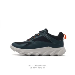 ECCO Men's Casual Outdoor Sneakers - Breathable Lightweight Lace-Up Shoes
