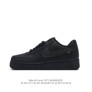 Nike Air Force 1 '07 Low White Leather Sneakers