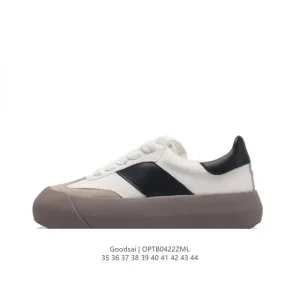 Goodsai Baigongtong SGIRL Retro Low-Top Chunky Sole White Shoes