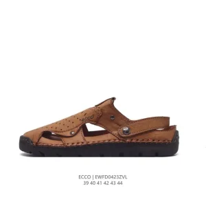 ECCO Men's Packaged Toe Sandals - Summer Casual Beach Shoes