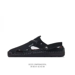 ECCO Men's Packaged Toe Sandals - Summer Casual Beach Shoes