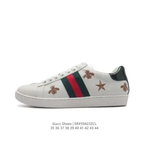 Gucci Tennis 1977 GG Canvas Sneakers with Embroidered Bee