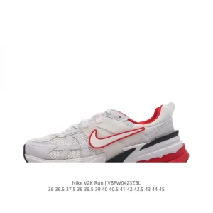 Nike V2K Run Retro Running Shoe - White/Metallic