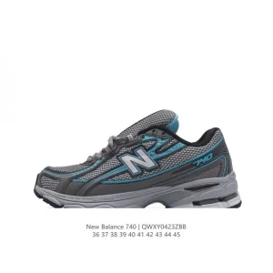 New Balance Mr740 Vintage Grey Blue Dad Sneakers Unisex Running Shoes