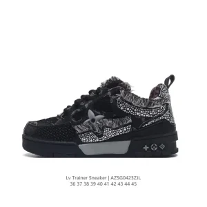 Louis Vuitton Trainer Sneaker Low Luxury Leather Fashion Shoes
