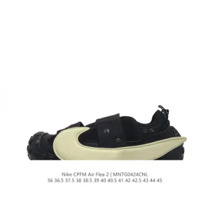 Nike Cpfm Air Flea 2 2024 Thick Sole Couple Tire Shoe with Magic Strap