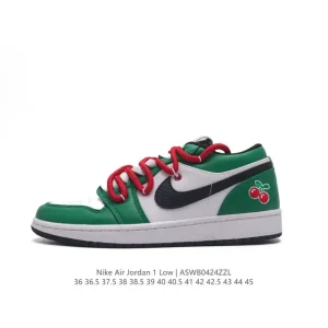 Jordan AJ1 Low White Black Phosphor GS