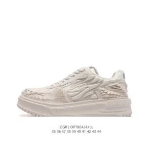OGR Dragon Scale Series Unisex Fashion Sneakers - 3D Rubber Shell Thick Sole Low-Top Skate Shoes