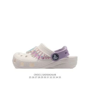 Kids Crocs Baya Sandals Thick Sole Height Increase Beach Shoes