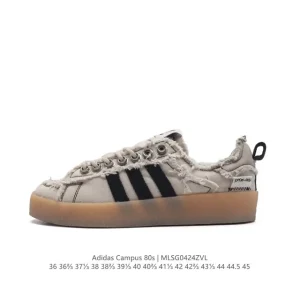 Adidas Sftm-002 Campus 80s Sesame Canvas Shoes