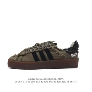 Adidas Campus 80s SFTM Collaboration Low-Top Canvas Sneakers
