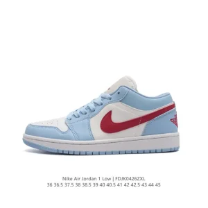 Jordan Air Jordan 1 Low Retro Leather Basketball Shoes